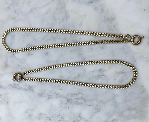 Flat Link Chain Necklace