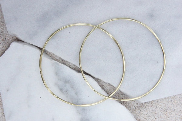 Bamboo Classic Hoops