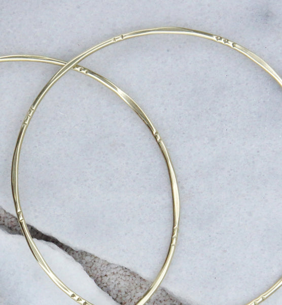 Bamboo Classic Hoops
