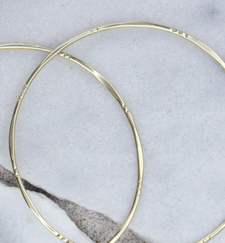 Bamboo Classic Hoops