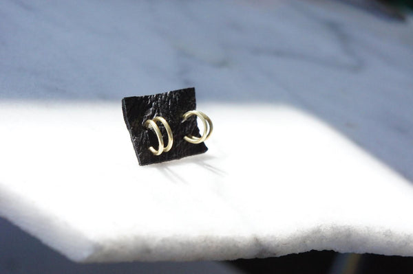 Double Hoop Studs